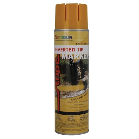 Seymour Midwest 20 oz Inverted Tip Solvent Based Marking Paint, Utility Yellow SM20-978